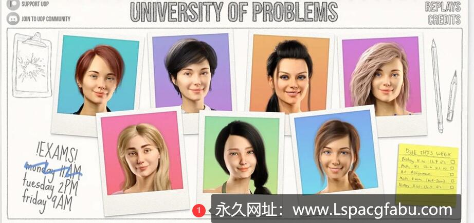 [双端]【欧美SLG/汉化/动态】学院情缘 University of Problems v1.3.5 Basic 汉化版【3.9G】